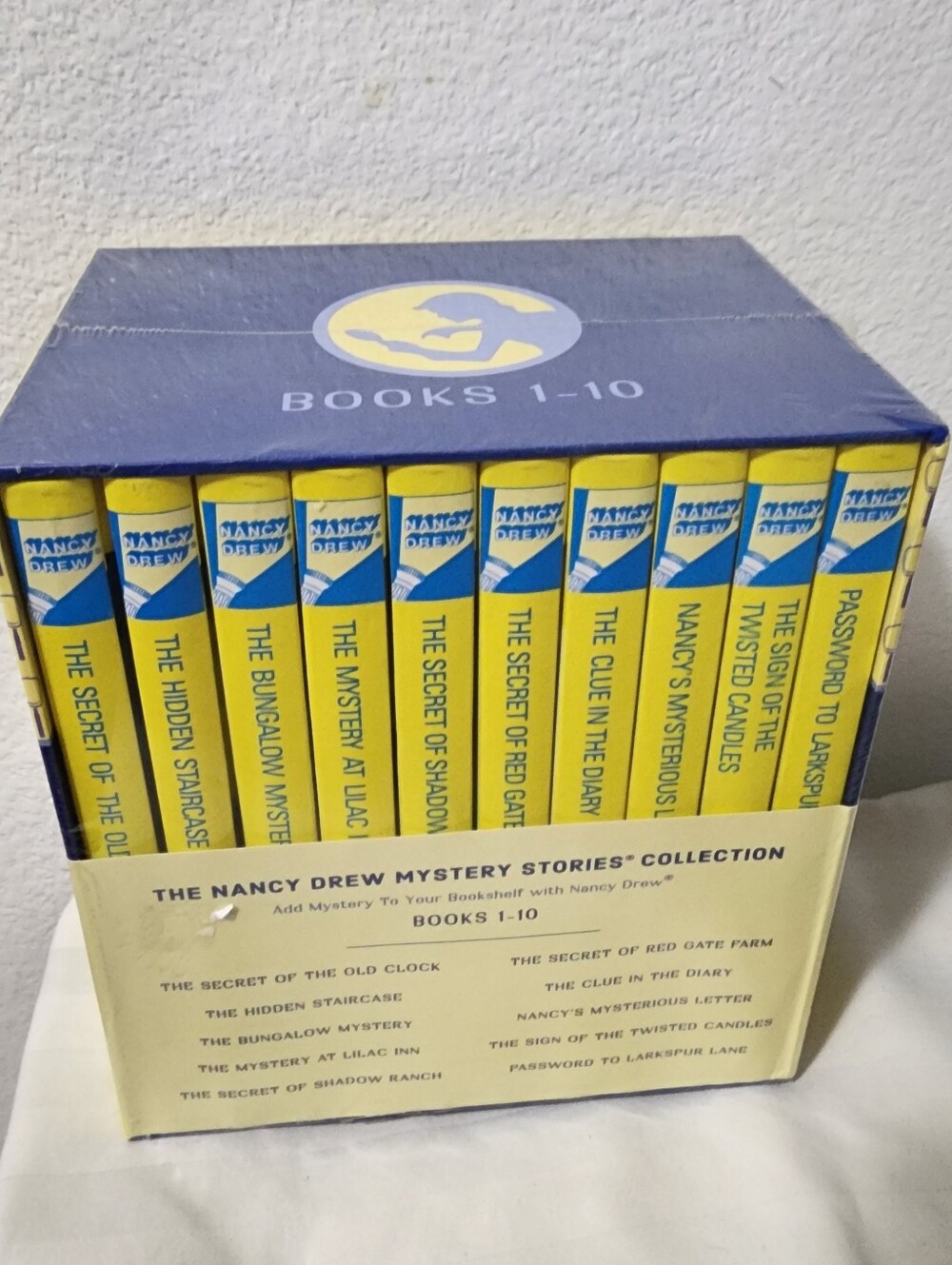 Nancy Drew Mystery Stories Boxed Set - Yellow & Blue Edition (Books 1-10)